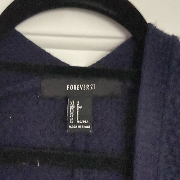 Xs Forvever 21 Navy Blue Knit Cardigan - Picture 4 of 4